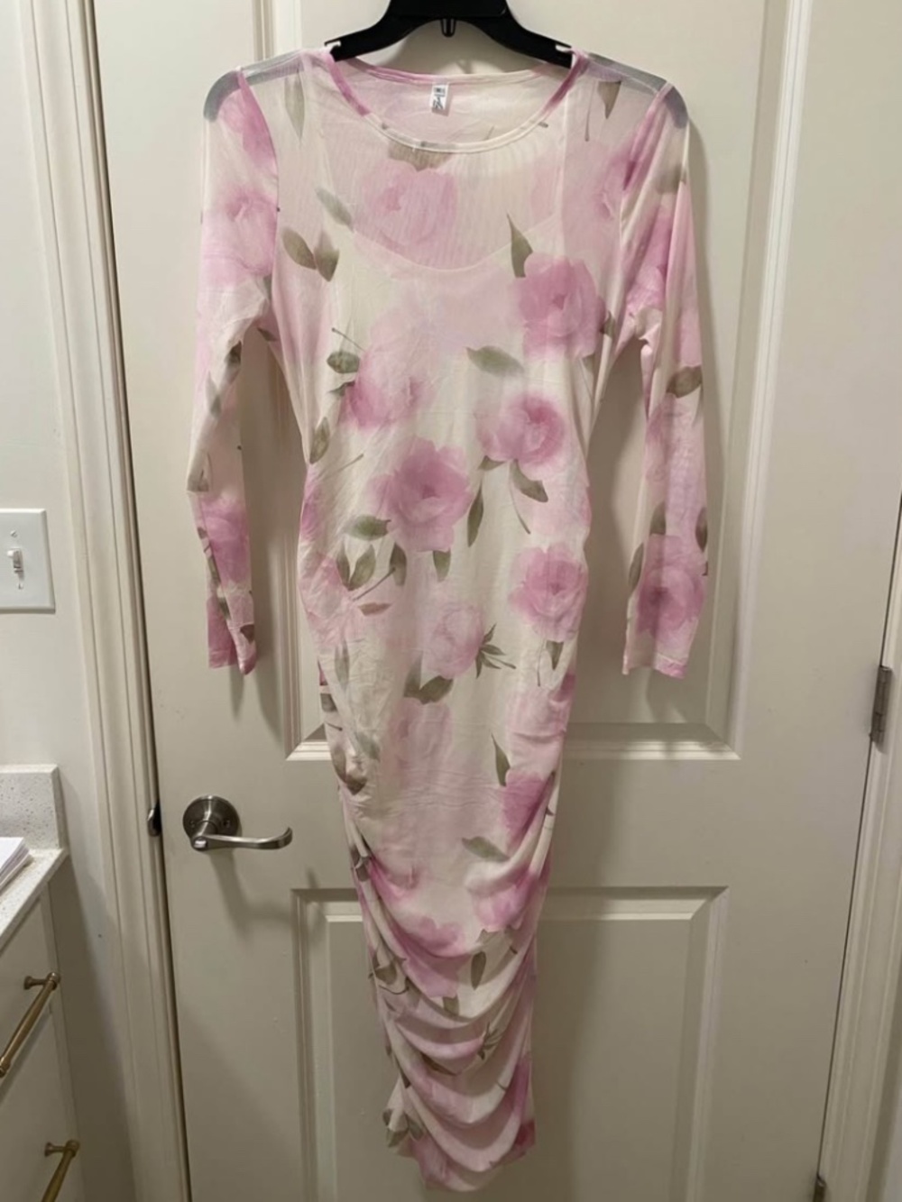 Floral maternity dress - M